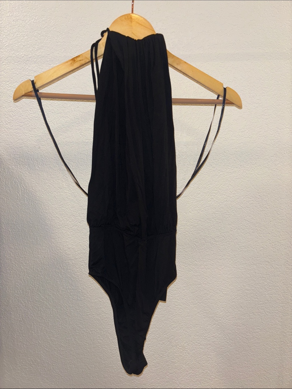 Lulu's Black Halter-Style Bodysuit